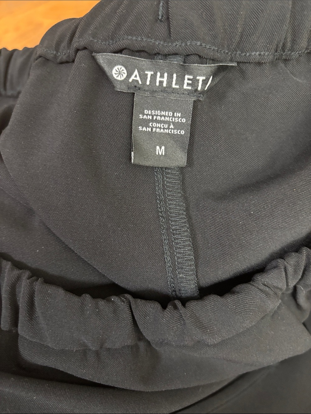 Athleta Black Women's Track Joggers with Elastic Waist